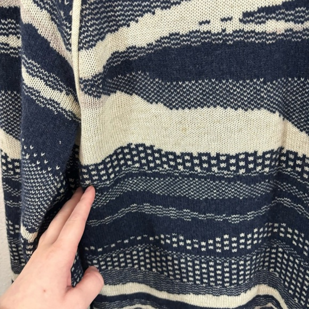 Good Omen Cotton Wool Blend Oversized Sweater Wide Sleeves Sz XS Bulky Cozy - Picture 3 of 8